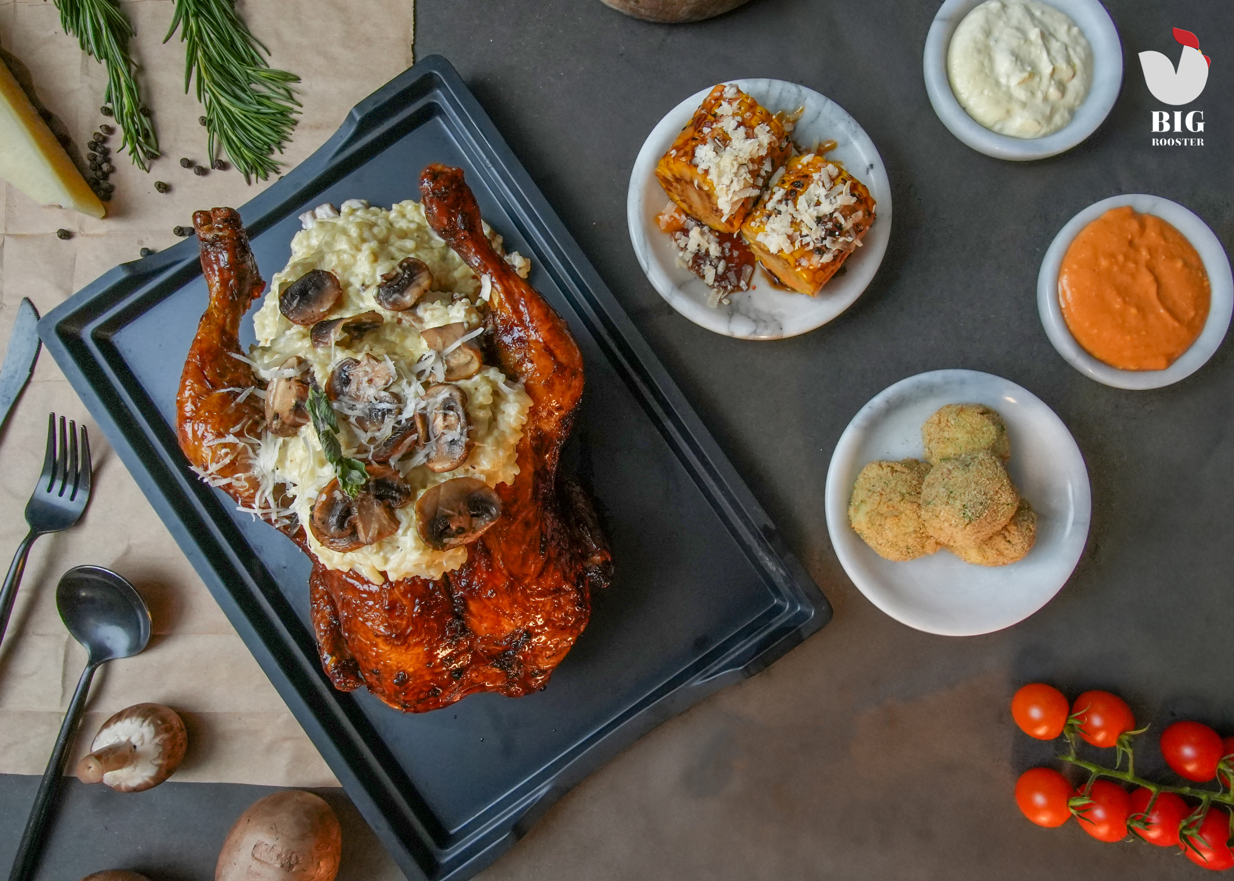 Mushroom Risotto Stuffed Chicken