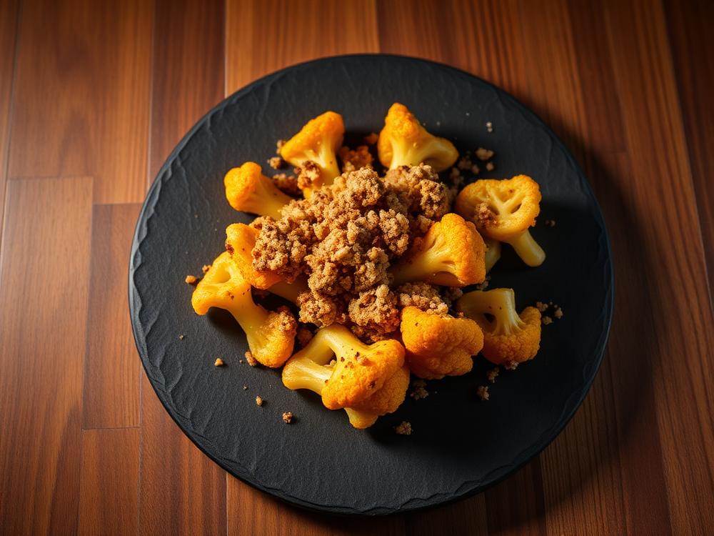 Golden Cauliflower Crumble